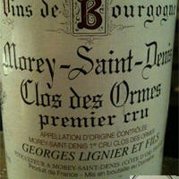 Morey-Saint-Denis Clos des Ormes premier cru 2001 ジョルジュ・リニエ モレ・サン・ドニ1級